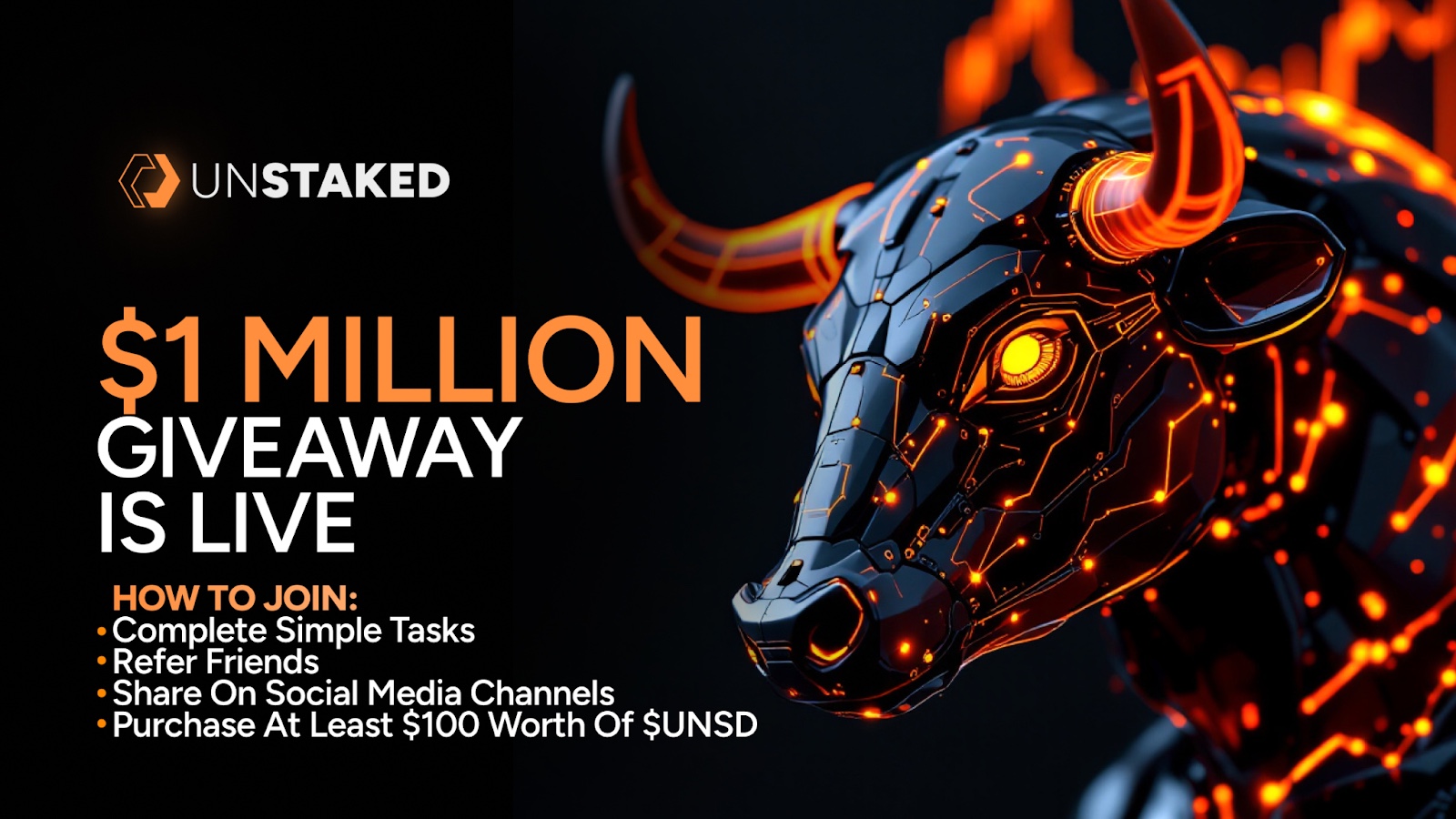 Unstaked Drops $1M Giveaway and Aims for $5! SHIB Burn Rate Up 17,900% While Stellar Struggles